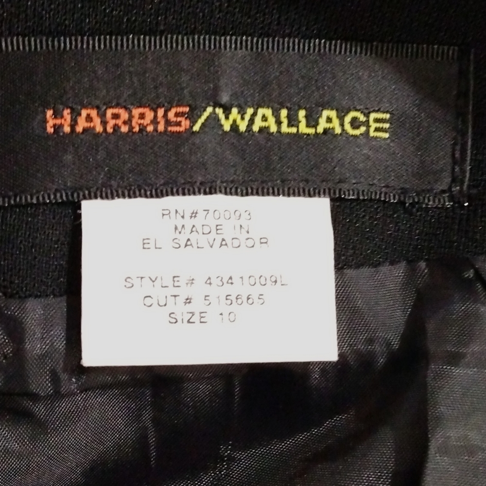 Vintage Harris Wallace black straight skirt, 10